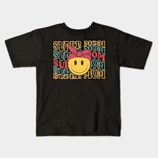 Bandana emoji super mom | gift for mother's day Kids T-Shirt